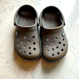 Crocs toddler size 9 gray clogs
